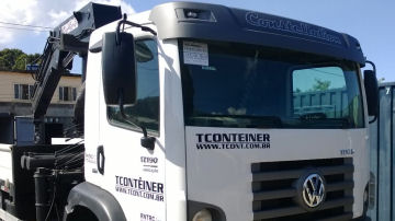 caminh�o para transporte de container